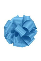 Neel Blue Double Sided Satin Polyester Ribbon Roll, 25mm x 25 Metres in Baby Blue - thumbnail 3