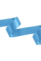 Neel Blue Double Sided Satin Polyester Ribbon Roll, 25mm x 25 Metres in Baby Blue - thumbnail 2