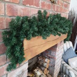 Samuel Alexander 1.8m Plain Green Imperial Pine Christmas Garland Swag Decoration - thumbnail 4