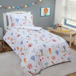 Smart Living Luxury Easy Care Circus Reversible Duvet Cover With Pillowcases - Size: Single - thumbnail 1
