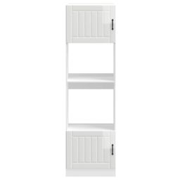 Berkfield Home Oven Cabinets 2 pcs Kalmar Gloss White Engineered Wood - thumbnail 4