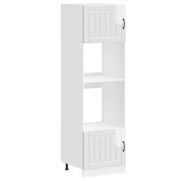Berkfield Home Oven Cabinets 2 pcs Kalmar Gloss White Engineered Wood - thumbnail 2