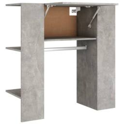 Berkfield Home Hallway Cabinet Concrete Grey 97.5x37x99 cm Engineered Wood - thumbnail 2