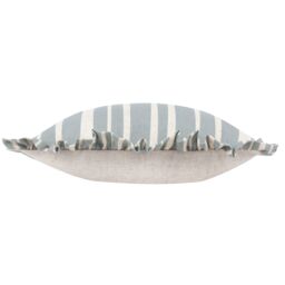 Furn Carmon Stripe Ruffle Cushion in Blue - Size: 40 cm x 60 cm - thumbnail 4
