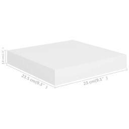 Berkfield Home Durable Floating Wall Shelves 4 pcs White 23x23.5x3.8 cm MDF - thumbnail 8