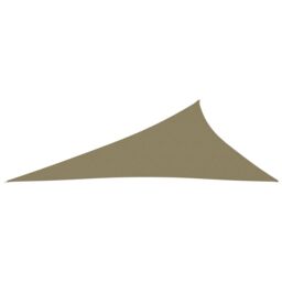 Berkfield Home Sunshade Sail Oxford Fabric Triangular 4x5x6.4 m Beige - thumbnail 2