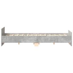 Berkfield Home Bed Frame with Headboard with Footboard Concrete Grey 180x200 cm… - Size: Super King - thumbnail 6