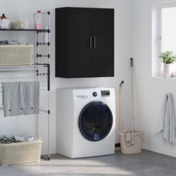 Berkfield Home Wall Mounted Cabinet Black 69.5x34x90 cm - thumbnail 2