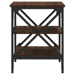 Berkfield Home Side Tables 2 pcs Brown Oak 40x42x50 cm Engineered Wood - Size: 40 x 42 x 50 cm - thumbnail 7