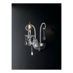Netlighting Wall Light Chrome Crystal 22x30x25cm in Silver - Size: 22 x 30 x 25 cm - thumbnail 3