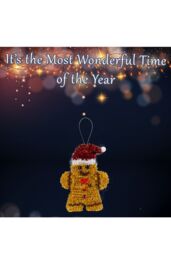 VFM e-Store Christmas Decoration Tinsel Sausage Dog X 1 25cm x 11cm Dog 25cm in Brown - Size: 25 cm x 11 cm - thumbnail 3
