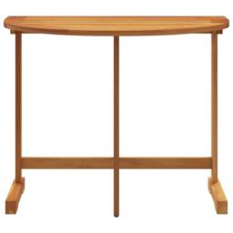 Berkfield Home Beautiful Folding Balcony Table 90x60x72 cm Solid Wood Acacia in Brown - Size: 90 x 60 x 72 cm - thumbnail 4
