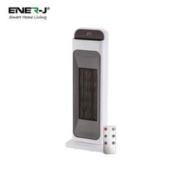 ENER-J Smart WiFi PTC Ceramic 2000W Heater, UK BS Plug in White - thumbnail 3