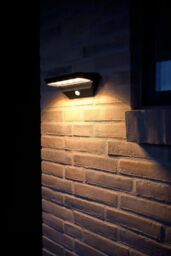 Nordlux Modern Outdoor Wall Light Black Plastic Sensor SolarLed 30, 000hrs - Battery, IP44 - thumbnail 6