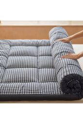 Living and Home 10cm Comfortable Quilted Mattress Topper in Dark Grey - Size: King - thumbnail 7