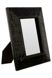 Orsina Mosaic 5x7 Photo Frame, Black Picture Frame For Mantle, Shelf, Decorative Picture Frame For Home Display - thumbnail 2
