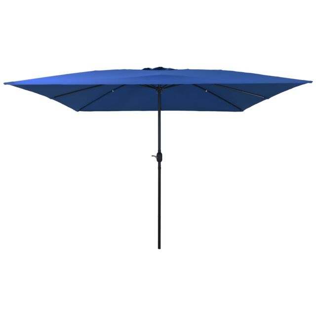 Berkfield Home Outdoor Umbrellas & Sunshades Azure Polyester canopy & metal frame in Blue - image 1