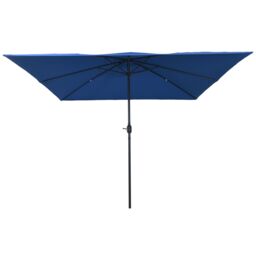 Berkfield Home Outdoor Umbrellas & Sunshades Azure Polyester canopy & metal frame in Blue - thumbnail 2