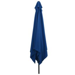 Berkfield Home Outdoor Umbrellas & Sunshades Azure Polyester canopy & metal frame in Blue - thumbnail 3