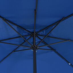 Berkfield Home Outdoor Umbrellas & Sunshades Azure Polyester canopy & metal frame in Blue - thumbnail 4