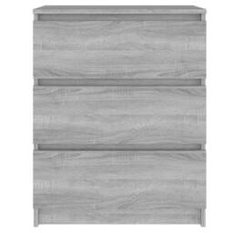 Berkfield Home Sideboard Grey Sonoma 60x35x76 cm Engineered Wood - Size: 60 x 35 x 76 cm - thumbnail 1
