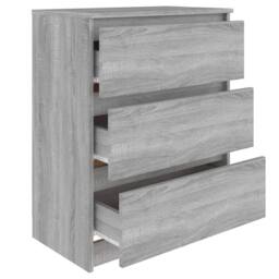 Berkfield Home Sideboard Grey Sonoma 60x35x76 cm Engineered Wood - Size: 60 x 35 x 76 cm - thumbnail 5