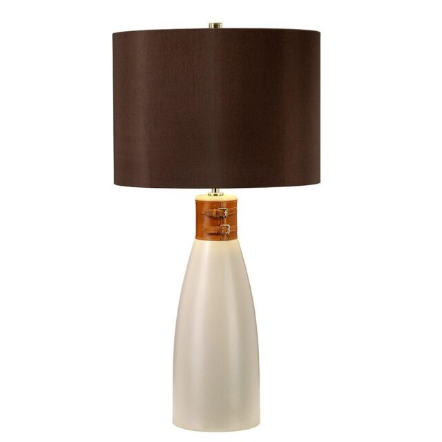 Netlighting Hammersmith 1 Light Table Lamp Ceramic E27 in White - image 1