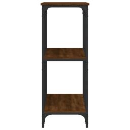 Berkfield Home Console Table Brown Oak 102x35x90 cm Engineered Wood - Size: 102 x 35 x 90 cm - thumbnail 5