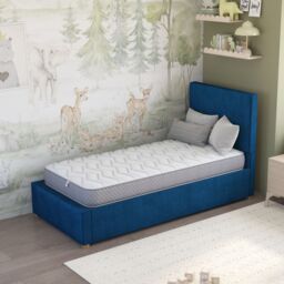 Aspire Kids Anti Allergy Sprung Mattress with OEKO-TEX fabric in White - Size: Double - thumbnail 1