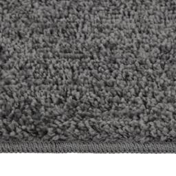 Berkfield Home Shaggy Rug Dark Grey 80x150 cm Anti Slip - Size: 100 cm diameter - thumbnail 1