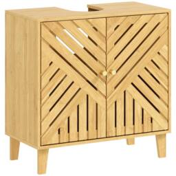 Wyld Haus Limifi Bamboo Under Sink Bathroom Cabinet Adjustable Shelf in Natural - thumbnail 2