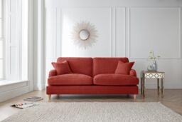 The Great Sofa Company Orla 3 Seater Sofa Manhattan Navy in Terracotta - thumbnail 1