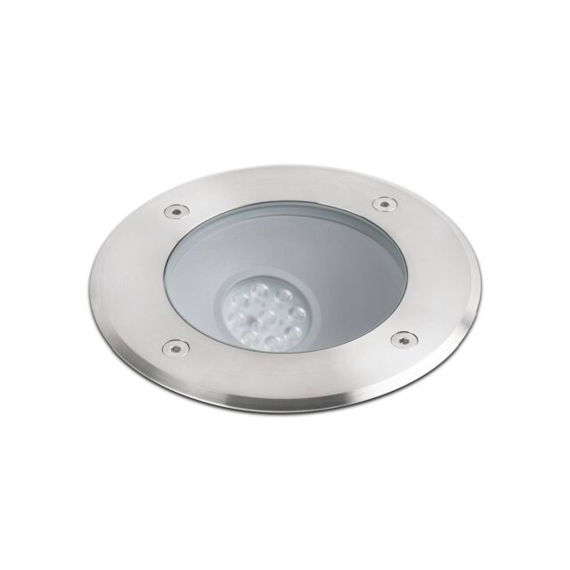 Netlighting Salt LED Outdoor Recessed Spotlight Matt Nickel IP67 in Grey - image 1