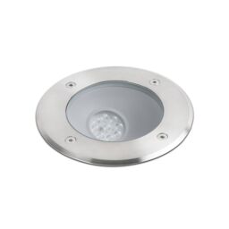 Netlighting Salt LED Outdoor Recessed Spotlight Matt Nickel IP67 in Grey - thumbnail 1