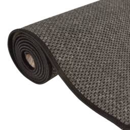 Berkfield Home Carpet Runner Sisal Look Anthracite 50x300 cm in Dark Grey - Size: 100 cm diameter - thumbnail 5
