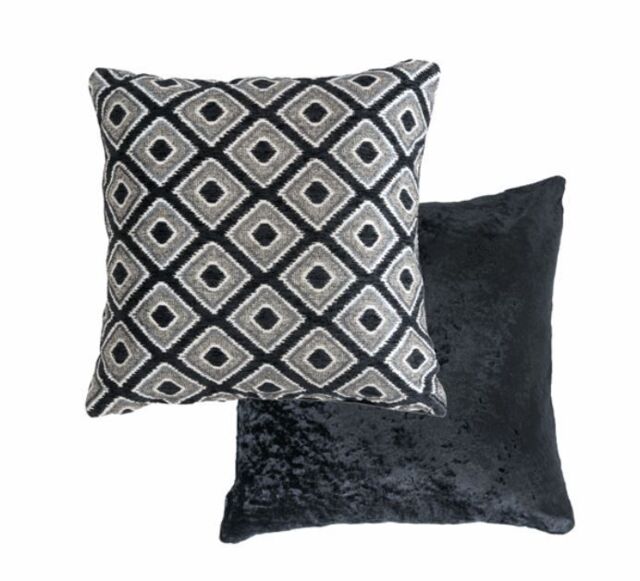 New Edge Blinds Nevada Cushion Cover in Black - Size: 43 cm x 43 cm - image 1