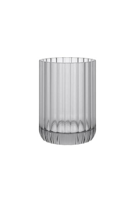 Cosmic Toothbrush Holder Tumbler, Glass, 8cm, Smoke Grey, Lido Collection in Grey - image 1