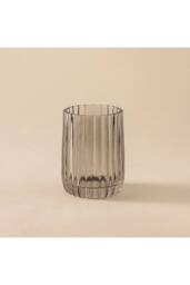 Cosmic Toothbrush Holder Tumbler, Glass, 8cm, Smoke Grey, Lido Collection in Grey - thumbnail 2