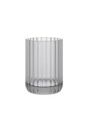 Cosmic Toothbrush Holder Tumbler, Glass, 8cm, Smoke Grey, Lido Collection in Grey - thumbnail 1
