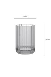 Cosmic Toothbrush Holder Tumbler, Glass, 8cm, Smoke Grey, Lido Collection in Grey - thumbnail 7