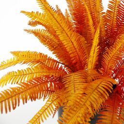 Leaf 55cm Artificial Autumn Fern Bush Plant in Green - thumbnail 3