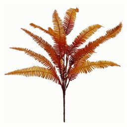Leaf 55cm Artificial Autumn Fern Bush Plant in Green - thumbnail 1