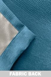 Enhanced Living 'Matrix' Teal - Tape Top Thermal Noise Reducing Dim Out Curtains - Pair - Size: 229 cm width x 229 cm drop - thumbnail 5
