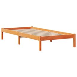 Berkfield Home Bookcase Bed without Mattress Wax Brown 100x200 cm Solid Wood Pine - thumbnail 5