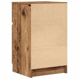 Berkfield Home Durable Bedside Cabinet Old Wood 39x35x65 cm Engineered Wood - Size: 39 x 35 x 65 cm - thumbnail 8