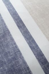 Catherine Lansfield 'Textured Banded Stripe' Duvet Cover Set in Blue - Size: King - thumbnail 4