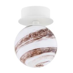 Netlighting Fabio Wall Lamp WhiteBrown (Marble Colour) Cream White IP44 - thumbnail 2