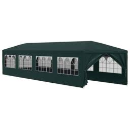 Berkfield Home Party Tent 3x12 m Green - thumbnail 2