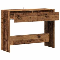 Berkfield Home Decorative Console Table Old Wood 100x35x76.5 cm Engineered Wood in Brown - thumbnail 7