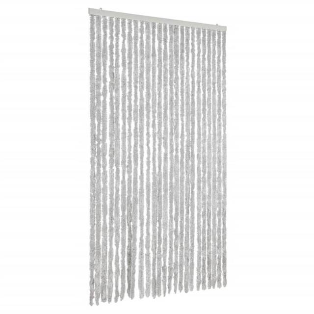 Berkfield Home Fly Curtain Grey 100x230 cm Chenille - image 1